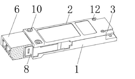 內(nèi)嵌式光模塊立體剖面結(jié)構(gòu) | 展示內(nèi)部光器件、電路板及連接關(guān)系 - 廣西科毅光通信